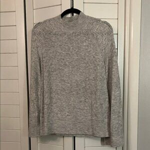 LOFT Women's Gray Crewneck Sweater